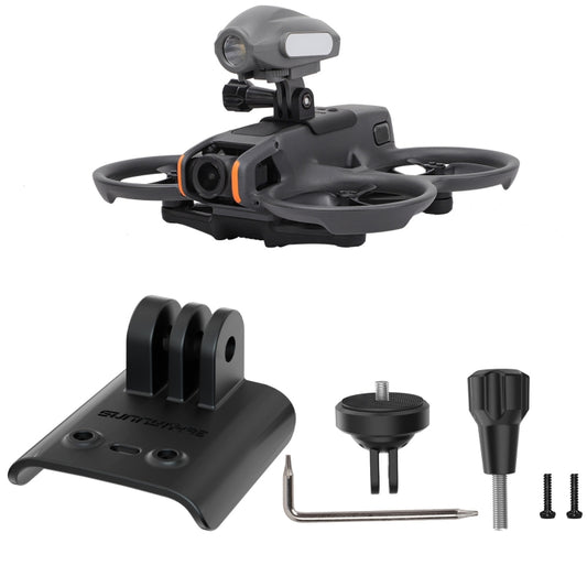 For DJI Avata 2 Sunnylife Action Camera Holder Mount Drone Light Bracket (Black) -  by Sunnylife | Online Shopping South Africa | PMC Jewellery | Buy Now Pay Later Mobicred