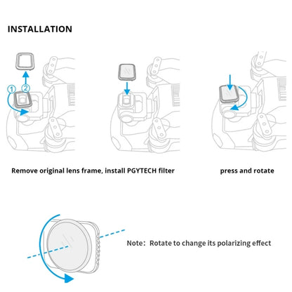 PGYTECH P-16A-041 VND-6-9 Gears Lens Filter for DJI Mavic Air 2 Drone Accessories - Lens Hood by PGYTECH | Online Shopping South Africa | PMC Jewellery | Buy Now Pay Later Mobicred