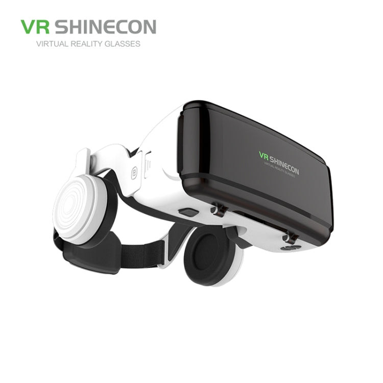 VR SHINECON G06E Virtual Reality 3D Video Glasses Suitable for 4.7 inch - 6.1 inch Smartphone with Headset (White) - VR Headset by PMC Jewellery | Online Shopping South Africa | PMC Jewellery