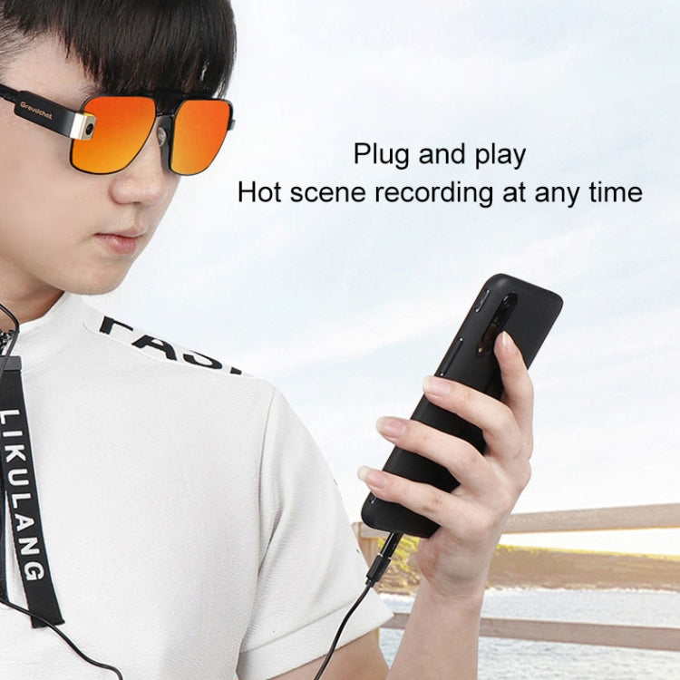 Groudchat JP1DV1 1080P HD Smart Camera Mobile Phone USB Live Camera for Glasses Legs, Built-in Sound-absorbing and Noise-reducing Microphone(Gold Black) - HD Camera by PMC TechLife | Online Shopping South Africa | PMC TechLife | Buy Now Pay Later Mobicred