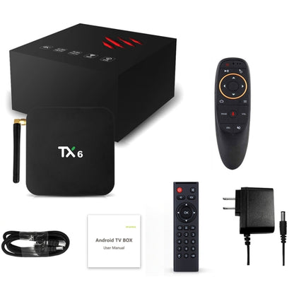 TX6 HD TV Box Media Player, Android 7.1 / 9.0 System, Allwinner H6, up to 1.5GHz, Quad-core ARM Cortex-A53, 2GB + 16GB, Support Bluetooth, WiFi, RJ45, UK Plug - Allwinner H6 by PMC Jewellery | Online Shopping South Africa | PMC Jewellery | Buy Now Pay Later Mobicred