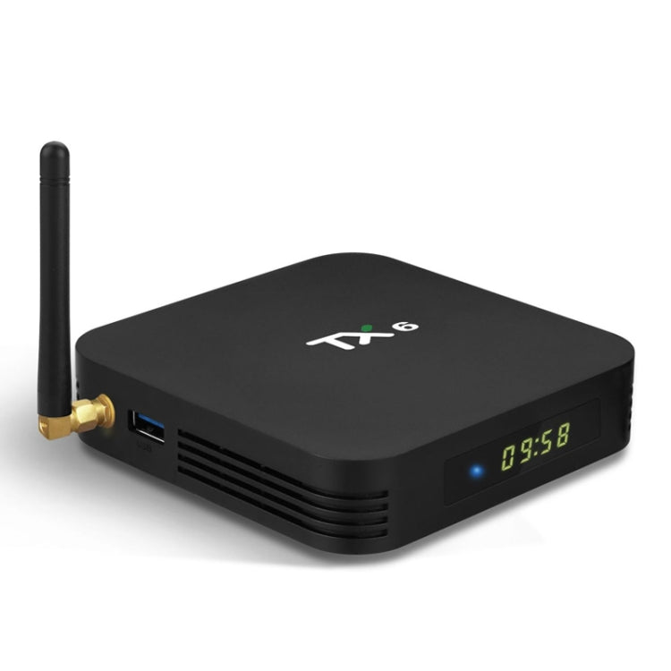 TX6 HD TV Box Media Player, Android 7.1 / 9.0 System, Allwinner H6, up to 1.5GHz, Quad-core ARM Cortex-A53, 4GB + 32GB, Support Bluetooth, WiFi, RJ45, EU Plug - Allwinner H6 by PMC Jewellery | Online Shopping South Africa | PMC Jewellery | Buy Now Pay Later Mobicred