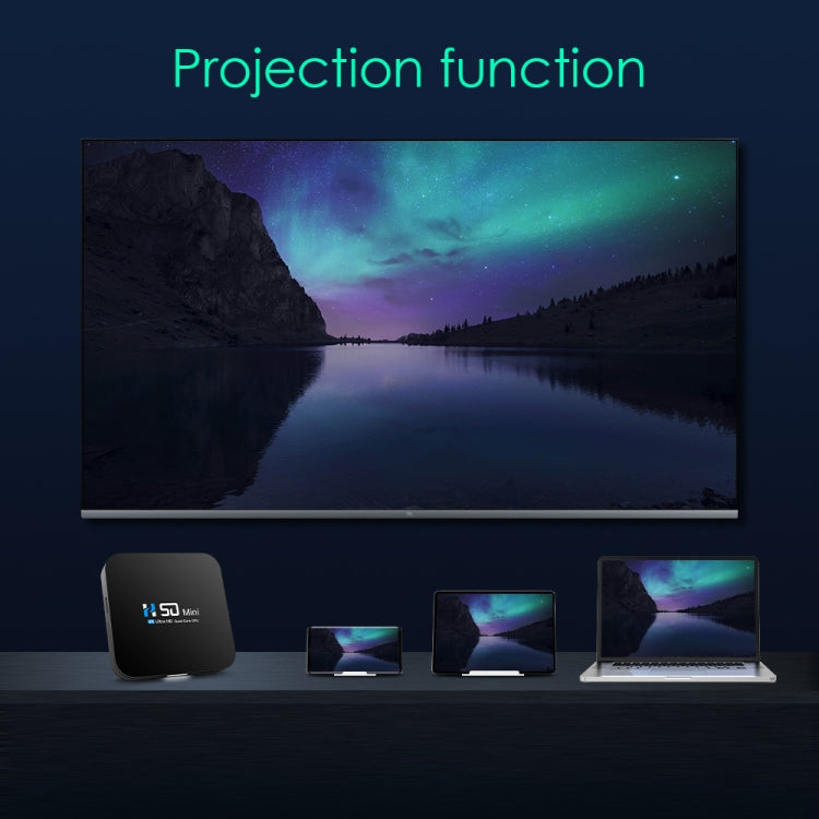 H50 Mini 4K Smart Network TV Box, Android 10.0, RK3318 Quad Core, 2GB+8GB, UK Plug - RK3318 by PMC TechLife | Online Shopping South Africa | PMC TechLife | Buy Now Pay Later Mobicred