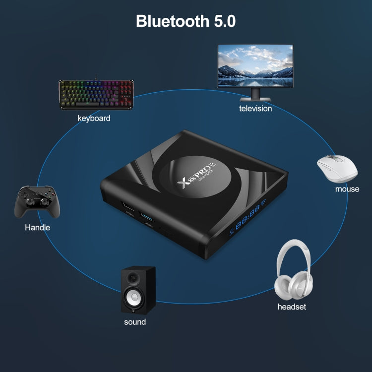 X88 Pro 13 Android 13.0 Smart TV Box with Remote Control, RK3528 Quad-Core, 2GB+16GB (AU Plug) - Others by PMC TechLife | Online Shopping South Africa | PMC TechLife | Buy Now Pay Later Mobicred