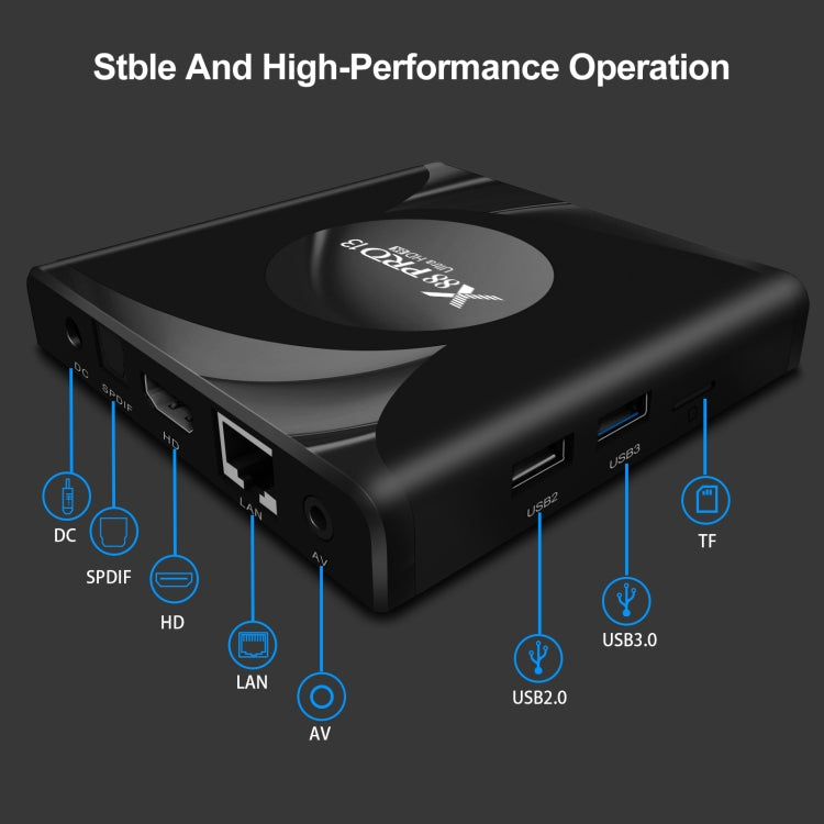 X88 Pro 13 Android 13.0 Smart TV Box with Remote Control, RK3528 Quad-Core, 4G+32GB(EU Plug) - Others by PMC TechLife | Online Shopping South Africa | PMC TechLife