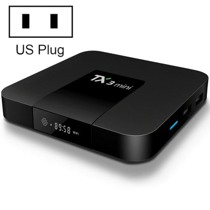 TX3 Mini 4K*2K Display HD Smart TV BOX Player with Remote Controller, Android 7.1 OS Amlogic S905W up to 2.0 GHz, Quad core ARM Cortex-A53, RAM: 2GB DDR3, ROM: 16GB, Supports WiFi & TF & AV In & DC In, US Plug(Black) - Amlogic S905 by PMC Jewellery | Online Shopping South Africa | PMC Jewellery | Buy Now Pay Later Mobicred