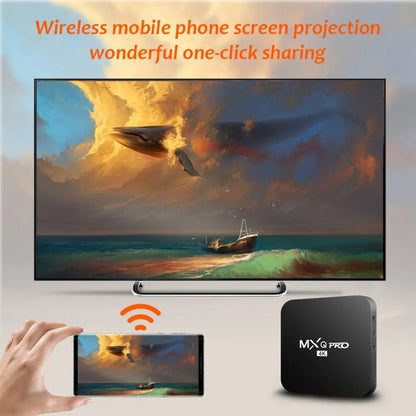 MXQ Pro 4K TV Box Rockchip RK3228A Quad Core CPU Android 7.1, 1GB+8GB wtih Remote Control, EU Plug - RK3228A by PMC Jewellery | Online Shopping South Africa | PMC Jewellery | Buy Now Pay Later Mobicred