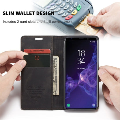 CaseMe-013 Multifunctional Retro Frosted Horizontal Flip Leather Case with Card Slot & Holder & Wallet for Galaxy S9(Black) - Galaxy Phone Cases by CaseMe | Online Shopping South Africa | PMC Jewellery | Buy Now Pay Later Mobicred