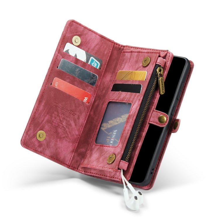 CaseMe-008 For Samaung Galaxy A30S／A50S／A50 Detachable Multifunctional Flip Leather Case (Red) - Galaxy Phone Cases by CaseMe | Online Shopping South Africa | PMC Jewellery | Buy Now Pay Later Mobicred