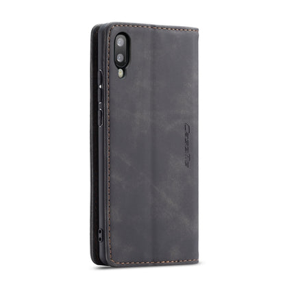 CaseMe-013 Multifunctional Horizontal Flip Leather Case with Card Slot & Holder for Galaxy M10(Black) - Galaxy Phone Cases by CaseMe | Online Shopping South Africa | PMC Jewellery | Buy Now Pay Later Mobicred