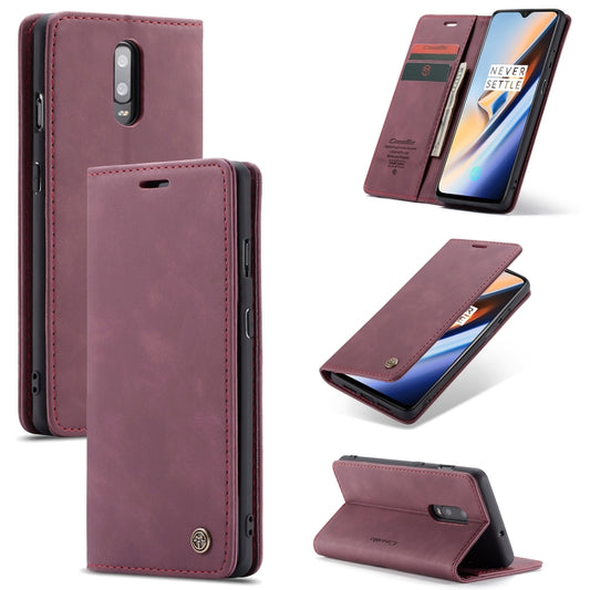 CaseMe-013 Multifunctional Horizontal Flip Leather Case with Card Slot & Holder for Huawei P20 Lite(Wine Red) - Huawei Cases by CaseMe | Online Shopping South Africa | PMC Jewellery | Buy Now Pay Later Mobicred