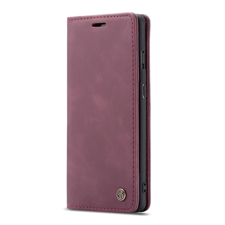 CaseMe-013 Multifunctional Horizontal Flip Leather Case with Card Slot & Holder for Oneplus 7(Wine Red) - OnePlus Cases by CaseMe | Online Shopping South Africa | PMC Jewellery | Buy Now Pay Later Mobicred