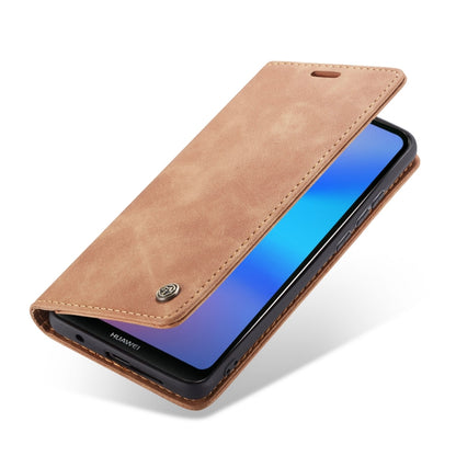 CaseMe-013  Multifunctional Horizontal Flip Leather Case with Card Slot & Holder for Huawei P20 Lite(Brown) - Huawei Cases by CaseMe | Online Shopping South Africa | PMC Jewellery | Buy Now Pay Later Mobicred