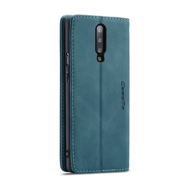 CaseMe-013 Multi-functional Retro Frosted Horizontal Flip Leather Case with Card Slot & Holder & Wallet For OnePlus 7 Pro(Blue) - OnePlus Cases by CaseMe | Online Shopping South Africa | PMC Jewellery | Buy Now Pay Later Mobicred