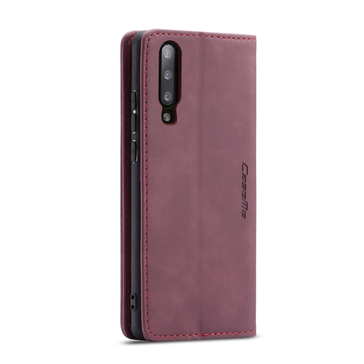 CaseMe-013 Multi-functional Retro Frosted Horizontal Flip Leather Case with Card Slot & Holder & Wallet For Xiaomi Mi 9(Wine Red) - Xiaomi Cases by CaseMe | Online Shopping South Africa | PMC Jewellery | Buy Now Pay Later Mobicred