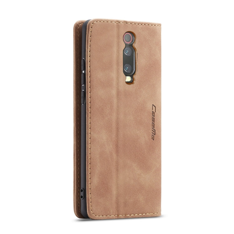 CaseMe-013 Multi-functional Retro Frosted Horizontal Flip Leather Case with Card Slot & Holder & Wallet For Xiaomi Mi 9T Pro / Redmi K20 Pro / Xiaomi Mi 9T / Redmi K20(Brown) - Xiaomi Cases by CaseMe | Online Shopping South Africa | PMC Jewellery | Buy Now Pay Later Mobicred