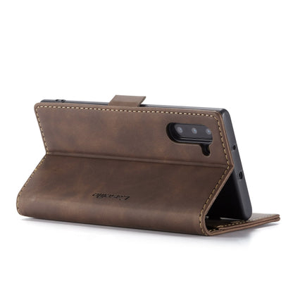 CaseMe-013 Multifunctional Horizontal Flip Leather Case with Card Slot & Holder for Galaxy Note 10(Coffee) - Galaxy Phone Cases by CaseMe | Online Shopping South Africa | PMC Jewellery | Buy Now Pay Later Mobicred