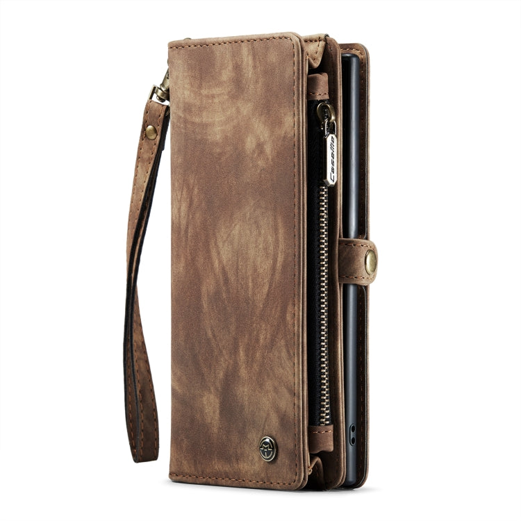 For Samsung Galaxy Note10 CaseMe-008 Detachable Multifunctional Flip Leather Phone Case(Brown) - Galaxy Phone Cases by CaseMe | Online Shopping South Africa | PMC Jewellery | Buy Now Pay Later Mobicred