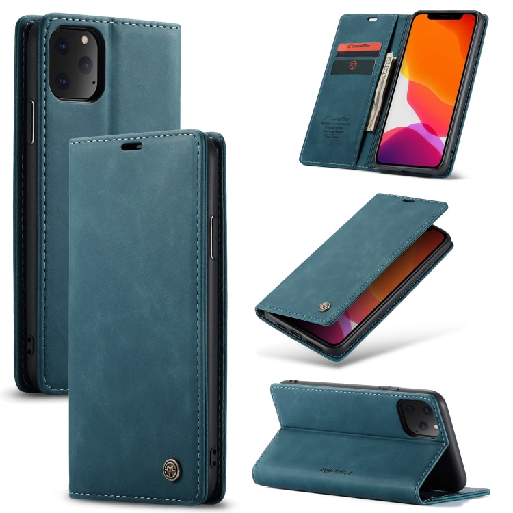 CaseMe-013 Multifunctional Horizontal Flip Leather Case with Card Slot & Holder & Wallet for iPhone 11 Pro Max(Blue) - iPhone 11 Pro Max Cases by CaseMe | Online Shopping South Africa | PMC Jewellery | Buy Now Pay Later Mobicred