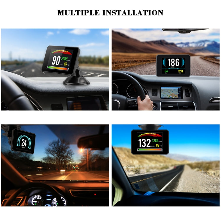 P16 Car HUD Head-up Display OBD2 Fault Code Elimination - Head Up Display System by PMC Jewellery | Online Shopping South Africa | PMC Jewellery | Buy Now Pay Later Mobicred