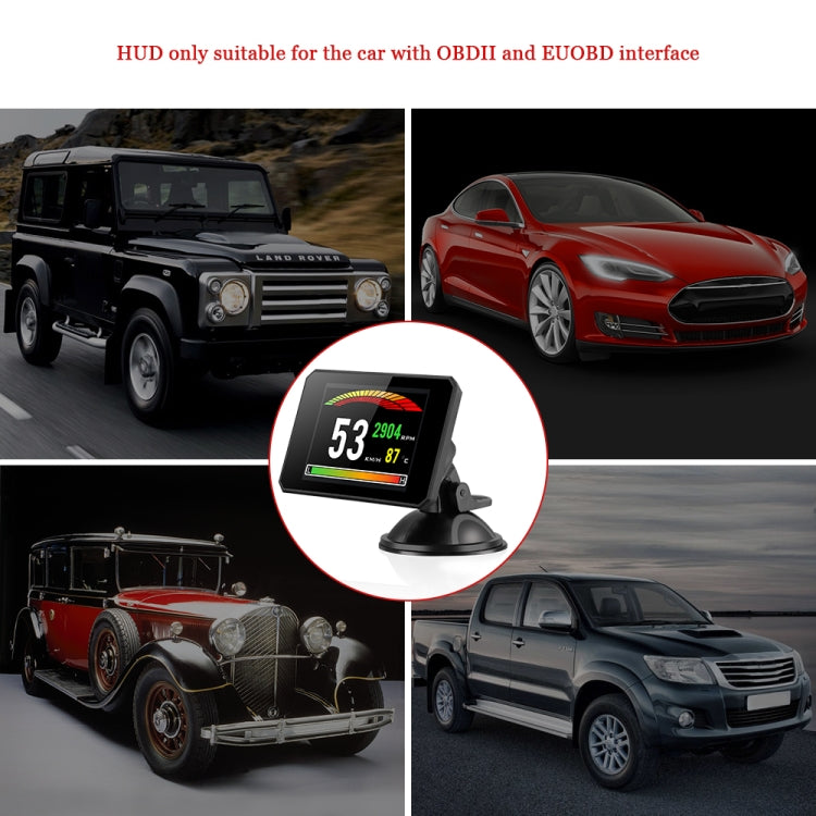 P16 Car HUD Head-up Display OBD2 Fault Code Elimination - Head Up Display System by PMC Jewellery | Online Shopping South Africa | PMC Jewellery | Buy Now Pay Later Mobicred