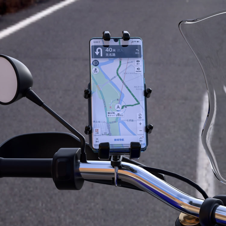 WUPP CS-1205A1 All Aluminum Alloy Motorcycle Navigation Bracket Phone Holder - Holder by WUPP | Online Shopping South Africa | PMC TechLife | Buy Now Pay Later Mobicred