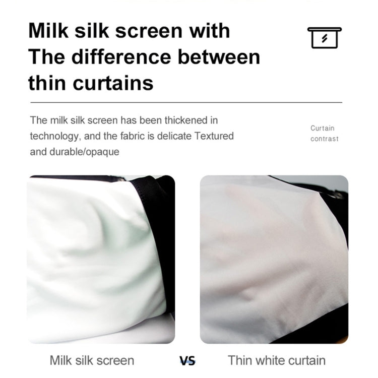 Folding Milk Silk Polyester Projector Film Curtain, Size:120 inch (4:3) Projection Area: 240 x 180cm - Film Curtains by PMC Jewellery | Online Shopping South Africa | PMC Jewellery | Buy Now Pay Later Mobicred