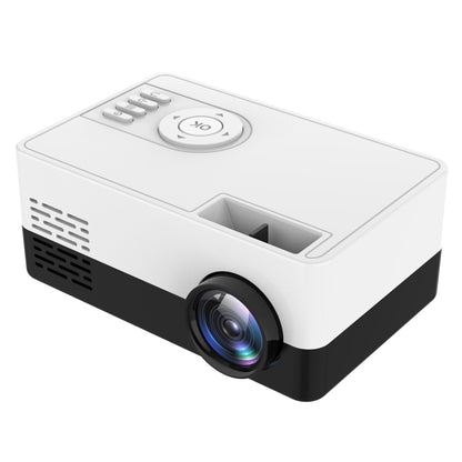 J15 1920 x 1080P HD Household Mini LED Projector with Tripod Mount Support AV / HDMI x 1 / USB x1 / TF x 1, Plug Type:US Plug(Black White) - Mini Projector by PMC Jewellery | Online Shopping South Africa | PMC Jewellery | Buy Now Pay Later Mobicred