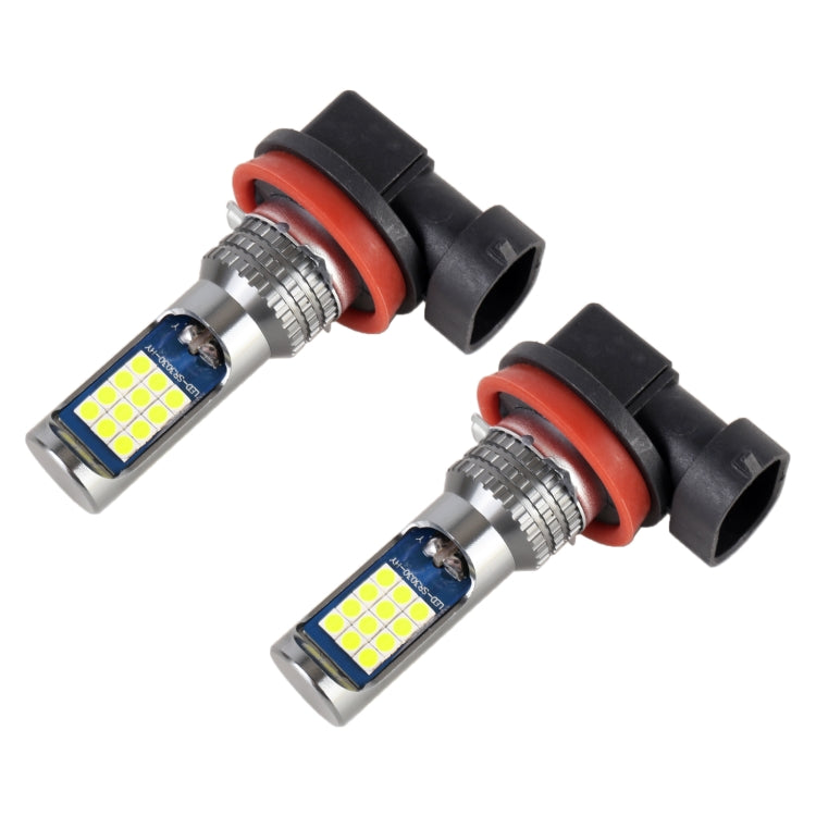 H11 / H8 2 PCS DC12-24V / 8.6W Car Fog Lights with 24LEDs SMD-3030 & Constant Current, Bag Packagin(Lime Light) - Fog / Driving Lights by PMC TechLife | Online Shopping South Africa | PMC TechLife | Buy Now Pay Later Mobicred