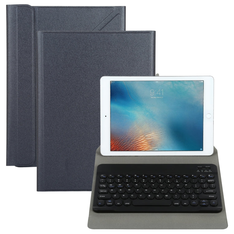 Universal Round Keys Detachable Bluetooth Keyboard + Leather Tablet Case without Touchpad for iPad 9-10 inch, Specification:Black Keyboard(Black) - Universal by PMC Jewellery | Online Shopping South Africa | PMC Jewellery