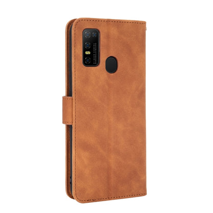 For DOOGEE N30 Solid Color Skin Feel Magnetic Buckle Horizontal Flip Calf Texture PU Leather Case with Holder & Card Slots & Wallet(Brown) - More Brand by PMC Jewellery | Online Shopping South Africa | PMC Jewellery | Buy Now Pay Later Mobicred