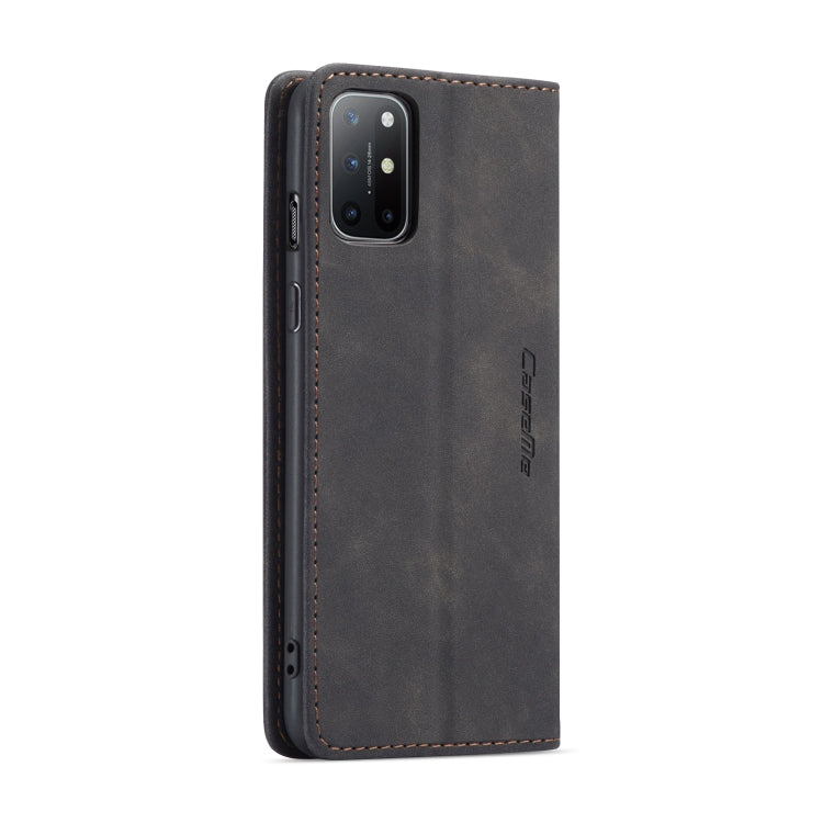 For OnePlus 8T CaseMe-013 Multifunctional Retro Frosted Horizontal Flip Leather Case with Card Slot & Holder & Wallet(Black) - OnePlus Cases by CaseMe | Online Shopping South Africa | PMC Jewellery | Buy Now Pay Later Mobicred