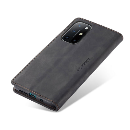 For OnePlus 8T CaseMe-013 Multifunctional Retro Frosted Horizontal Flip Leather Case with Card Slot & Holder & Wallet(Black) - OnePlus Cases by CaseMe | Online Shopping South Africa | PMC Jewellery | Buy Now Pay Later Mobicred