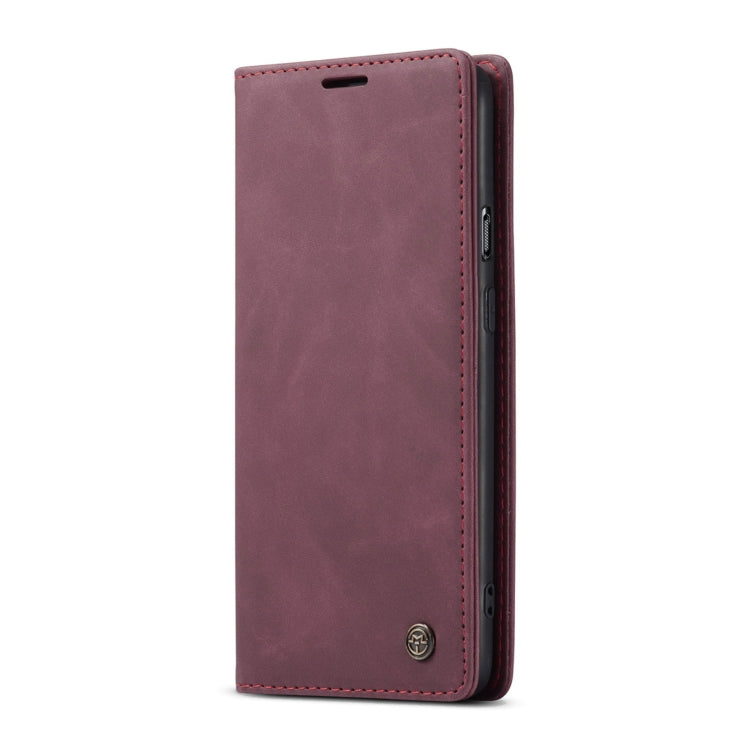 For OnePlus 8T CaseMe-013 Multifunctional Retro Frosted Horizontal Flip Leather Case with Card Slot & Holder & Wallet(Wine Red) - OnePlus Cases by CaseMe | Online Shopping South Africa | PMC Jewellery | Buy Now Pay Later Mobicred