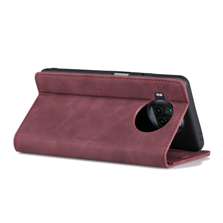 For Xiaomi Mi 10T Lite 5G CaseMe-013 Multifunctional Retro Frosted Horizontal Flip Leather Case with Card Slot & Holder & Wallet(Wine Red) - Xiaomi Cases by CaseMe | Online Shopping South Africa | PMC Jewellery | Buy Now Pay Later Mobicred