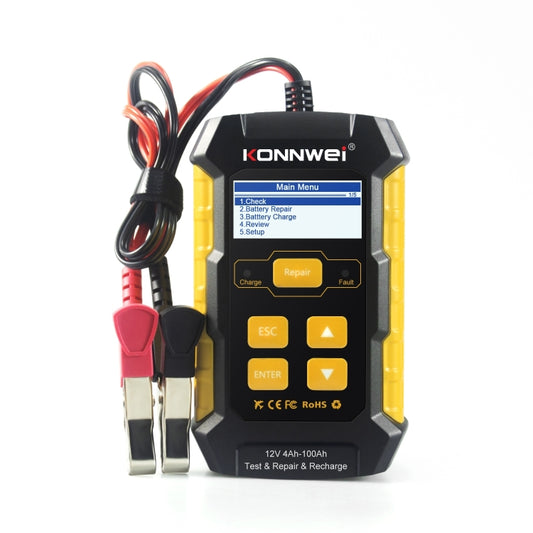 KONNWEI KW510 3 in 1 Car Battery Tester / Charger / Repairer, Support 8 Languages (EU Plug) - Code Readers & Scan Tools by KONNWEI | Online Shopping South Africa | PMC Jewellery | Buy Now Pay Later Mobicred