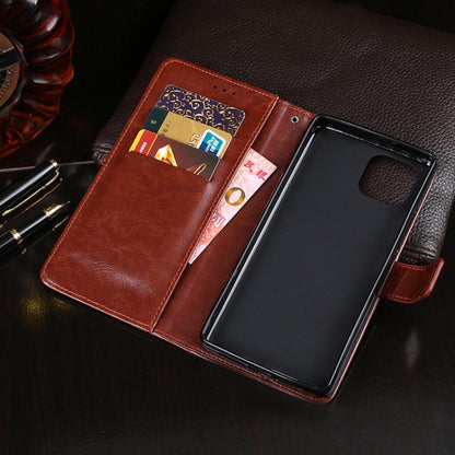 For Cubot C30 idewei Crazy Horse Texture Horizontal Flip Leather Case with Holder & Card Slots & Wallet(Dark Blue) - More Brand by idewei | Online Shopping South Africa | PMC Jewellery | Buy Now Pay Later Mobicred