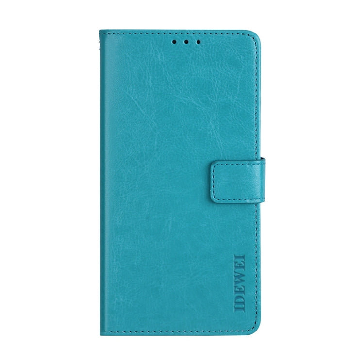 For Cubot C30 idewei Crazy Horse Texture Horizontal Flip Leather Case with Holder & Card Slots & Wallet(Sky Blue) - More Brand by idewei | Online Shopping South Africa | PMC Jewellery | Buy Now Pay Later Mobicred