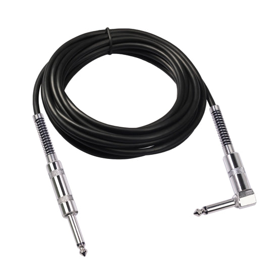 TC048SL 6.35mm Plug Straight to Elbow Electric Guitar Audio Cable, Cable Length:10m - Microphone Audio Cable & Connector by PMC Jewellery | Online Shopping South Africa | PMC Jewellery | Buy Now Pay Later Mobicred