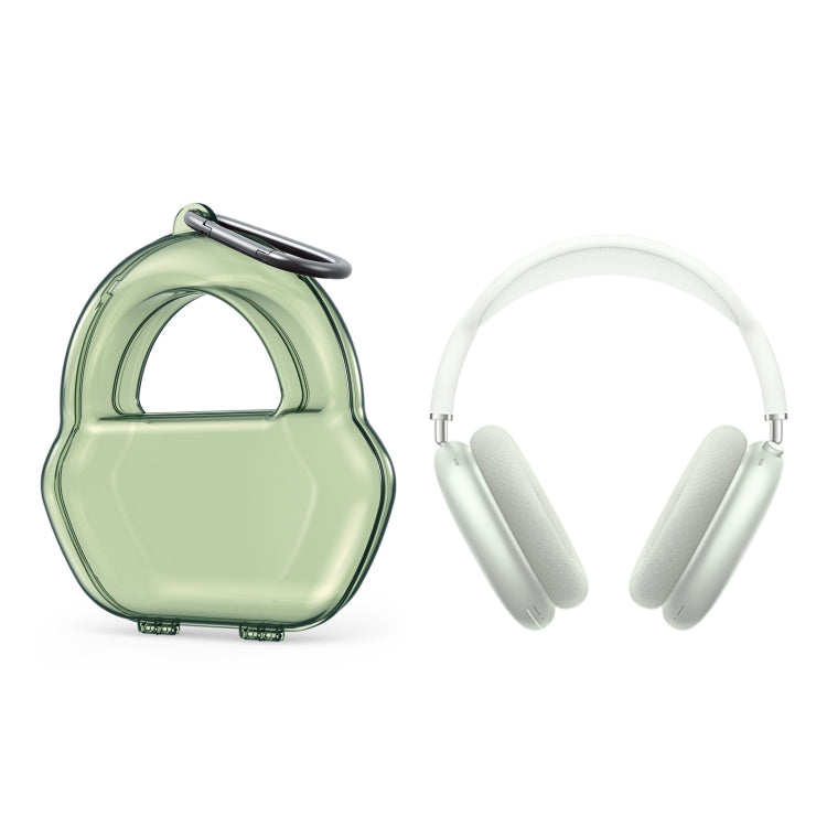 PP Jelly Color Headphone Protective Case for AirPods Max, with Hook(Green) - For AirPods Max by PMC Jewellery | Online Shopping South Africa | PMC Jewellery