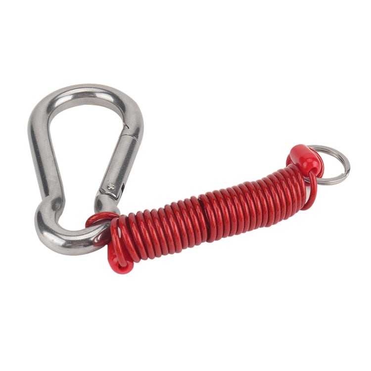 RV Trailer Spring Safety Rope Breakaway Cable, Safety Buckle Size:M8 x 80mm(Red) - Towing Bars by PMC Jewellery | Online Shopping South Africa | PMC Jewellery | Buy Now Pay Later Mobicred