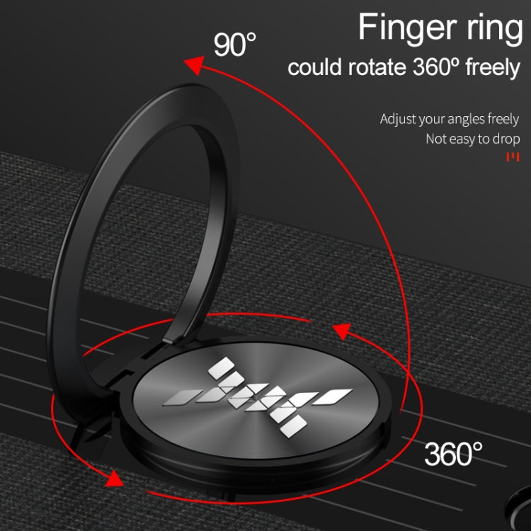 For Meizu Note 8 XINLI Stitching Cloth Texture Shockproof TPU Protective Case with Ring Holder(Black) - More Brand by XINLI | Online Shopping South Africa | PMC Jewellery | Buy Now Pay Later Mobicred
