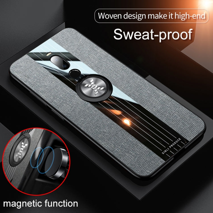 For Meizu Note 8 XINLI Stitching Cloth Texture Shockproof TPU Protective Case with Ring Holder(Black) - More Brand by XINLI | Online Shopping South Africa | PMC Jewellery | Buy Now Pay Later Mobicred