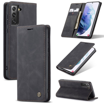 For Samsung Galaxy S21 5G CaseMe 013 Multifunctional Horizontal Flip Leather Case with Holder & Card Slot & Wallet(Black) - Galaxy S21 5G Cases by CaseMe | Online Shopping South Africa | PMC Jewellery | Buy Now Pay Later Mobicred