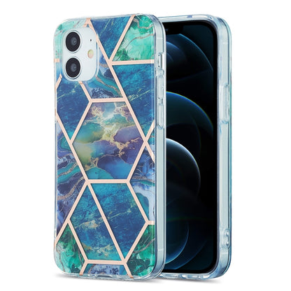 For iPhone 12 Pro Max 3D Electroplating Marble Pattern TPU Protective Case(Dark Green) - iPhone 12 Pro Max Cases by PMC Jewellery | Online Shopping South Africa | PMC Jewellery | Buy Now Pay Later Mobicred