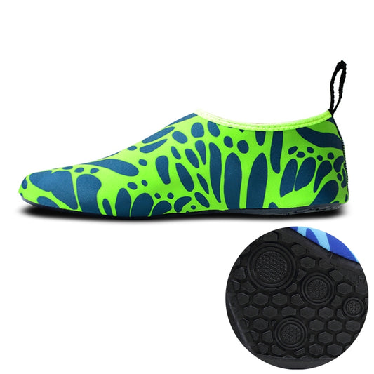 Non-slip Wear-resisting Thick Rubber Sole Diving Shoes and  Socks, One Pair, Size:XL (Figured Green) - Swimming Fins & Diving Shoes by PMC Jewellery | Online Shopping South Africa | PMC Jewellery | Buy Now Pay Later Mobicred