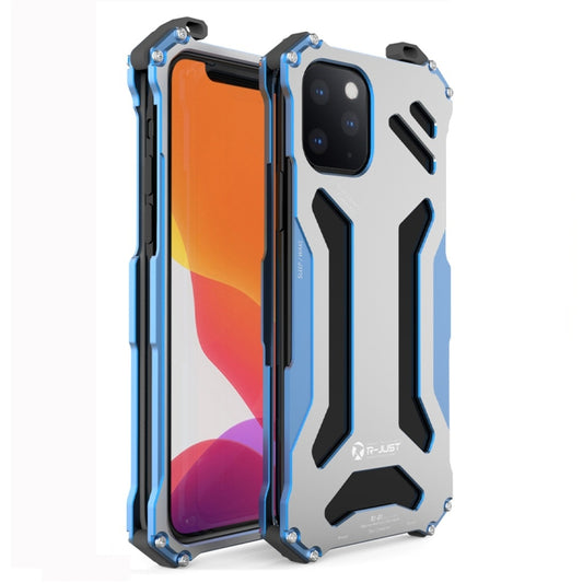 For iPhone 11 R-JUST Shockproof Dustproof Armor Metal Protective Case(Blue) - iPhone 11 Cases by R-JUST | Online Shopping South Africa | PMC Jewellery | Buy Now Pay Later Mobicred