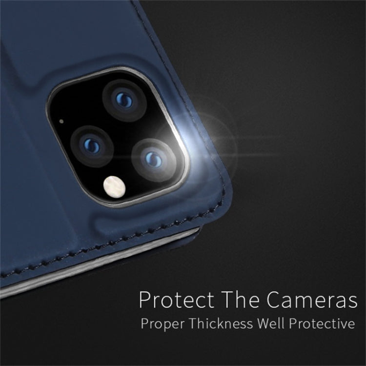 For iPhone 11 DUX DUCIS Skin Pro Series Shockproof Horizontal Flip Leather Case with Holder & Card Slots(Black) - iPhone 11 Cases by DUX DUCIS | Online Shopping South Africa | PMC Jewellery | Buy Now Pay Later Mobicred