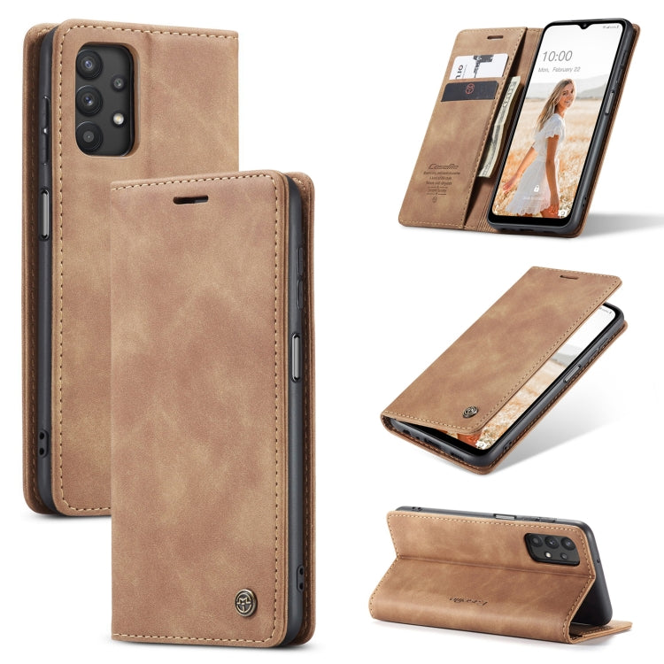 For Samsung Galaxy A32 5G CaseMe 013 Multifunctional Horizontal Flip Leather Case with Holder & Card Slot & Wallet(Brown) - Galaxy Phone Cases by CaseMe | Online Shopping South Africa | PMC Jewellery | Buy Now Pay Later Mobicred