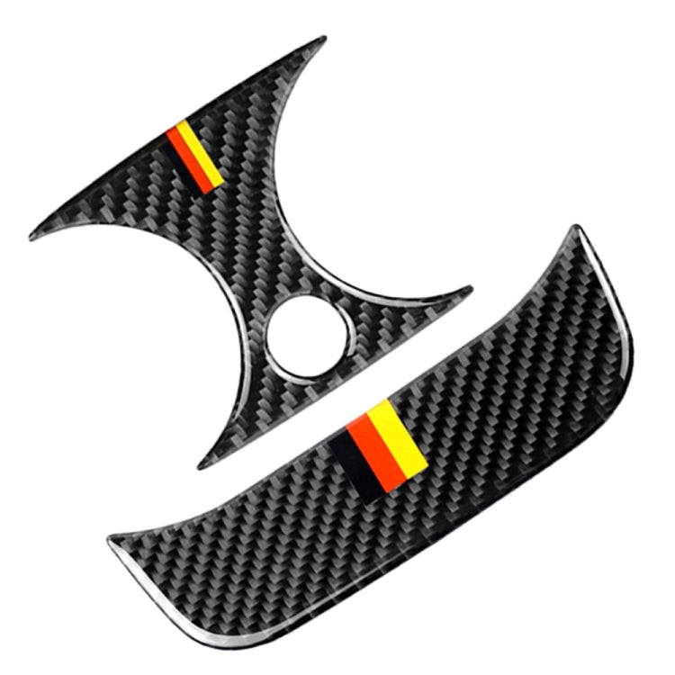 Car Carbon Fiber Rear Air Outlet Set Decorative Sticker for Mercedes-Benz C Class W205 C180 C200 C300 GLC, Left and Right Drive Universal(German Color) - Car Interior Mouldings by PMC Jewellery | Online Shopping South Africa | PMC Jewellery | Buy Now Pay Later Mobicred